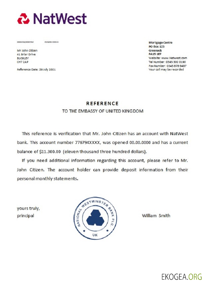 Royaume , Uni , Natwest , reference